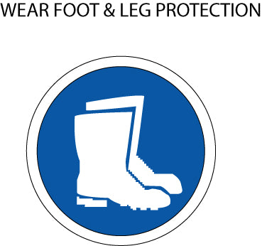 Mandatory Action: Foot and Leg Protection